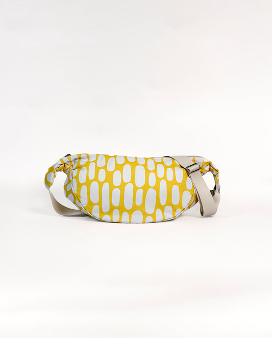 Bolsa crossbody estampa Pods na cor amarelo