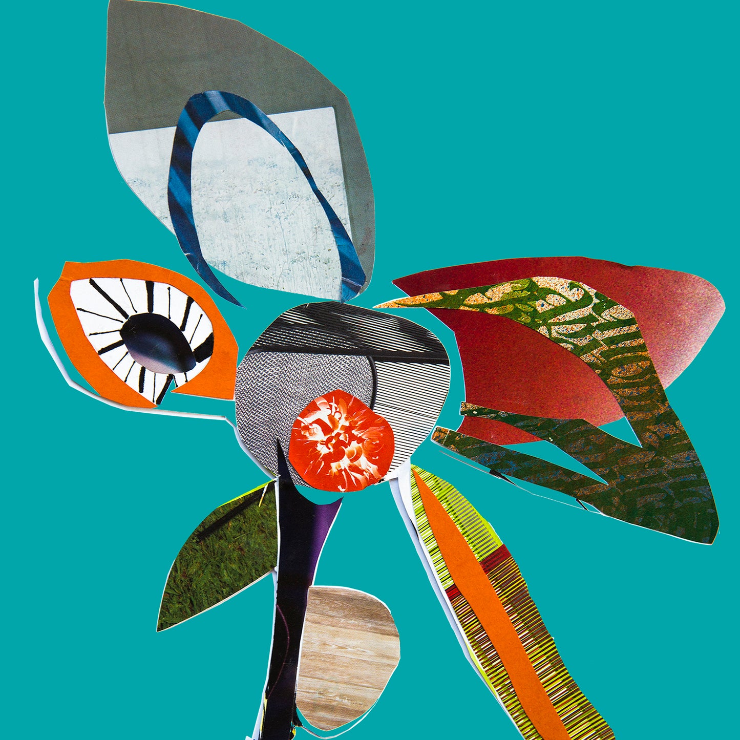 Flor turquesa